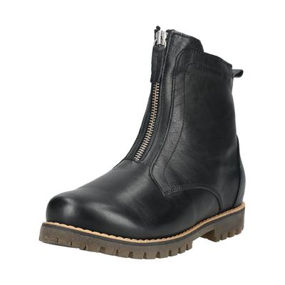 Stiefelette ANDREA CONTI "Andrea Conti Stiefelette Leder", Damen, Gr. 37, schwarz, Leder, Schuhe Stiefelette