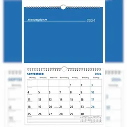Zettler 660178 Monatsterminkalender 989 - 29 x 21 cm,  1 Monat / 1 Seite