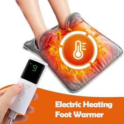 Healfit Counter Washable Electric Heating Pad Blanket, 9 Heat Settings, 4 Timer Options, Winter Warmer For Neck, Back, Waist, Foot us Plug