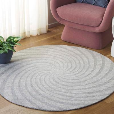 SAFAVIEH Handmade Novelty Blerona Swirl Wool Rug