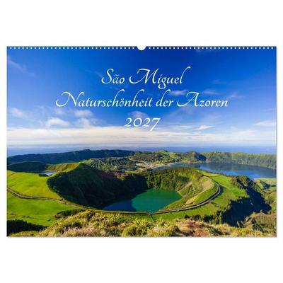 São Miguel - Naturschönheit der Azoren (Wandkalender 2027 DIN A2 quer), CALVENDO Monatskalender