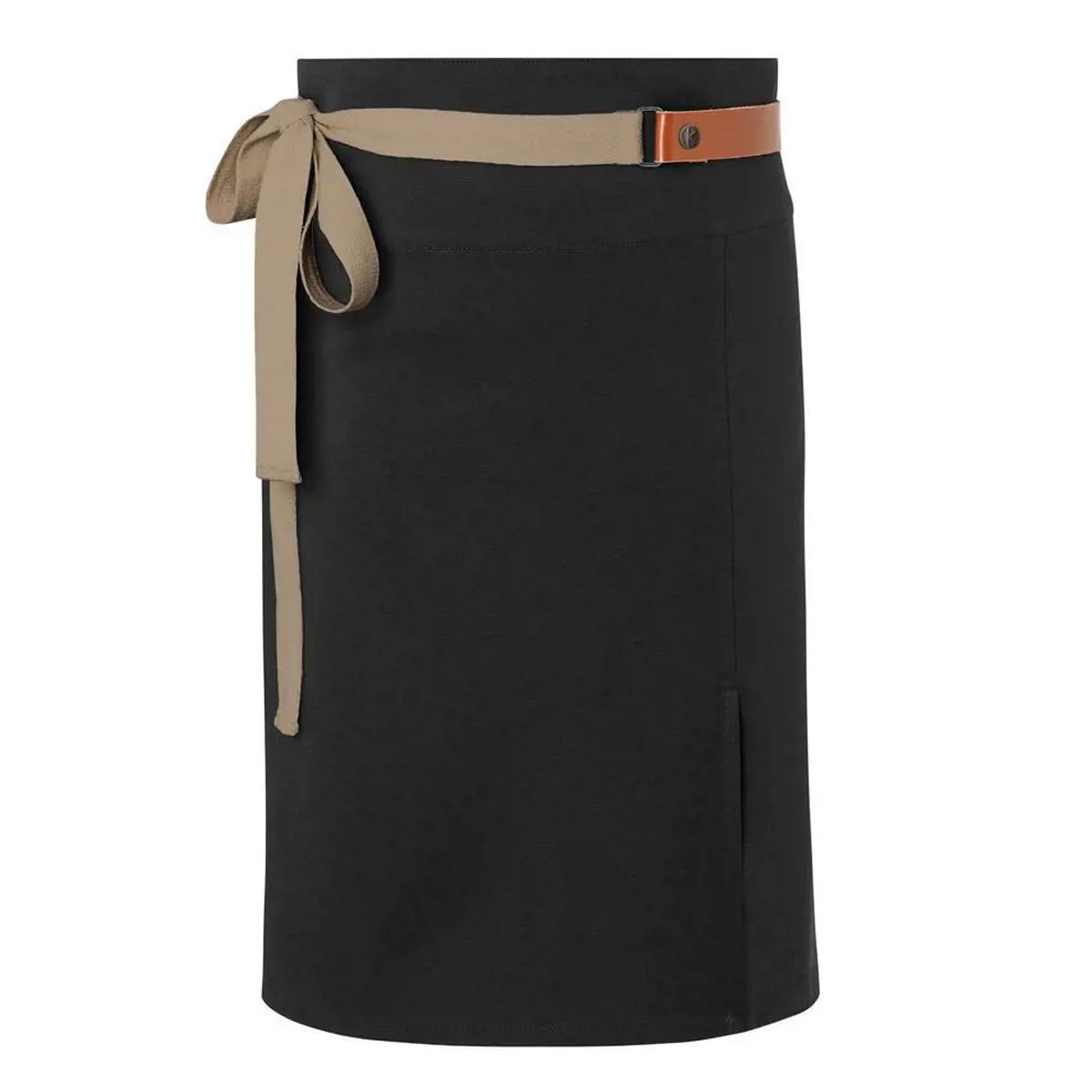 Karlowsky Green-Generation Lederen taille schort (Zwart)