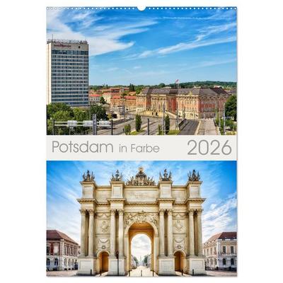 Potsdam in Farbe (Wandkalender 2026 DIN A2 hoch), CALVENDO Monatskalender