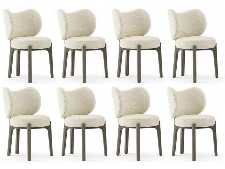 Xlmoebel Sitzgruppe Stühle Stil modern beige praktisch kompakt weich bequem komfortabel