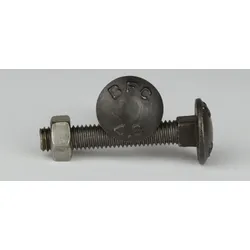 DIN 603 - Stahl 4.6 blank - M 12x25 - Flachrundschrauben mit Mutter