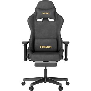 FlexiSpot Gaming-Stuhl R1, mit Fußstütze, schwarz, Kunstleder, belastbar bis 136 kg