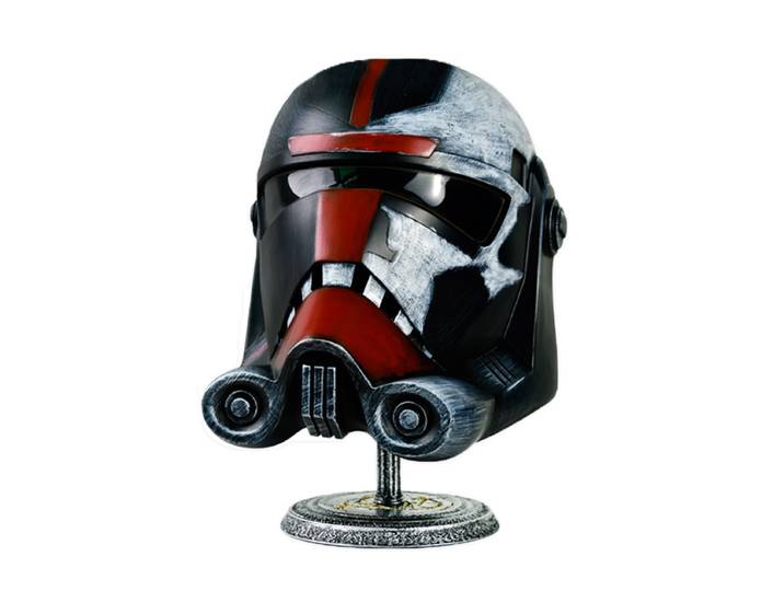 Casque Star Wars Série Noire Clone Force 99 Hunter, Masque intégral en résine, Collection Halloween Cosplay TK006