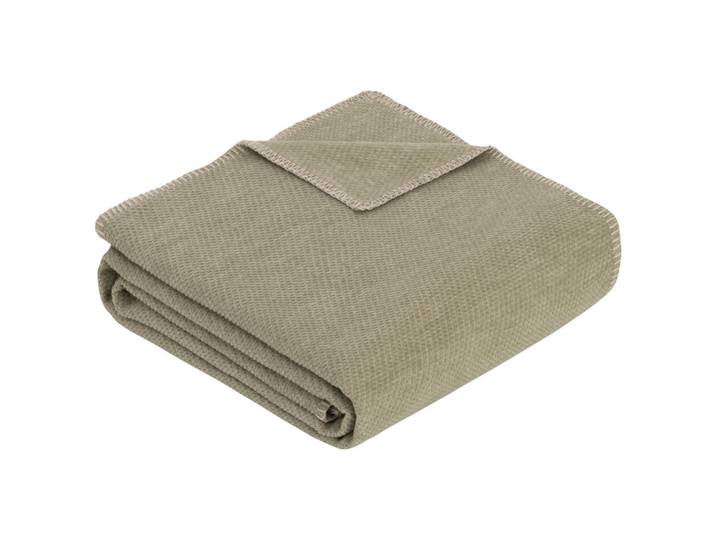Bio:Vio Wohndecke, Grün, Textil, Uni, 140x200 cm, Textiles Vertrauen - Oeko-Tex®, Gots, Made in Germany, Oeko-Tex® Made IN Green, Kettelrand, pflegeleicht, atmungsaktiv, Heimtextilien, Wohntextilien, Decken, Kuscheldecke