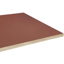 Restootab - Tischplatte 120x70 rosso jaipur fenix kanten in holzoptik