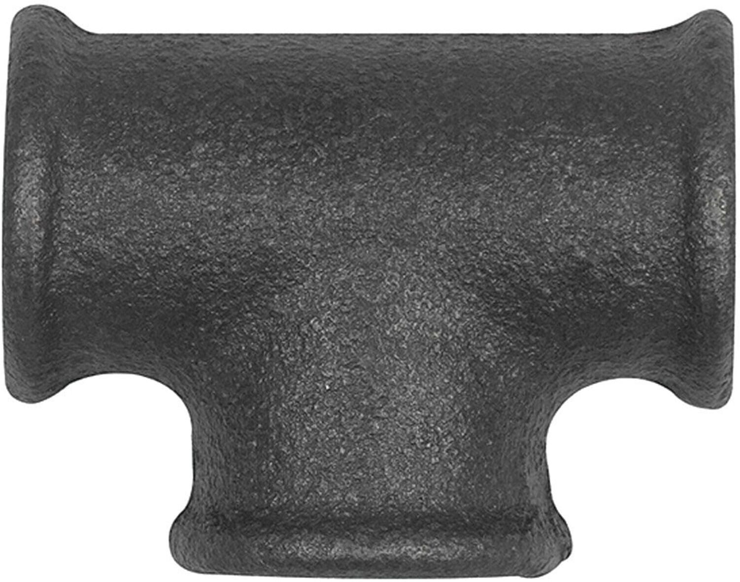 Riegler T-Stück 130, 3 x Rp 1/2 i., Temperguss schwarz (TFT 130-12-S)