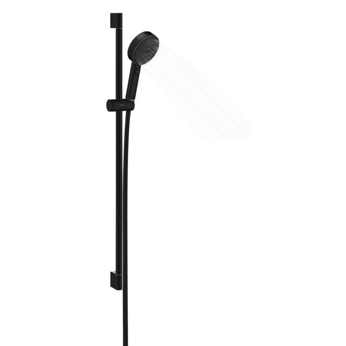 hansgrohe Pulsify Select S Brauseset 24171670 3jet, Relaxation, mit Brausestange 90cm, EcoSmart, mattschwarz