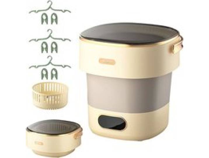 Mini Machine À Laver 15 L - Portable - Avec Essoreuse - 2 5 Kg - Pliable - Pour Vêtements De Bébé Sous-Vêtements Camping - Petite