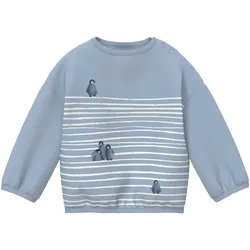 s.Oliver Sweatshirt Pinguine Ringel, hellblau, 50