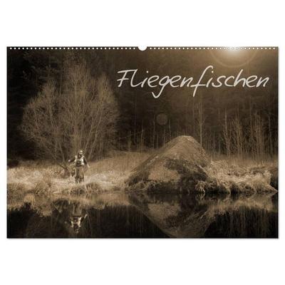 Fliegenfischen (Wandkalender 2026 DIN A2 quer), CALVENDO Monatskalender