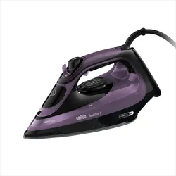 Braun SI 9661 VI, Bügeleisen, Schwarz, Violett