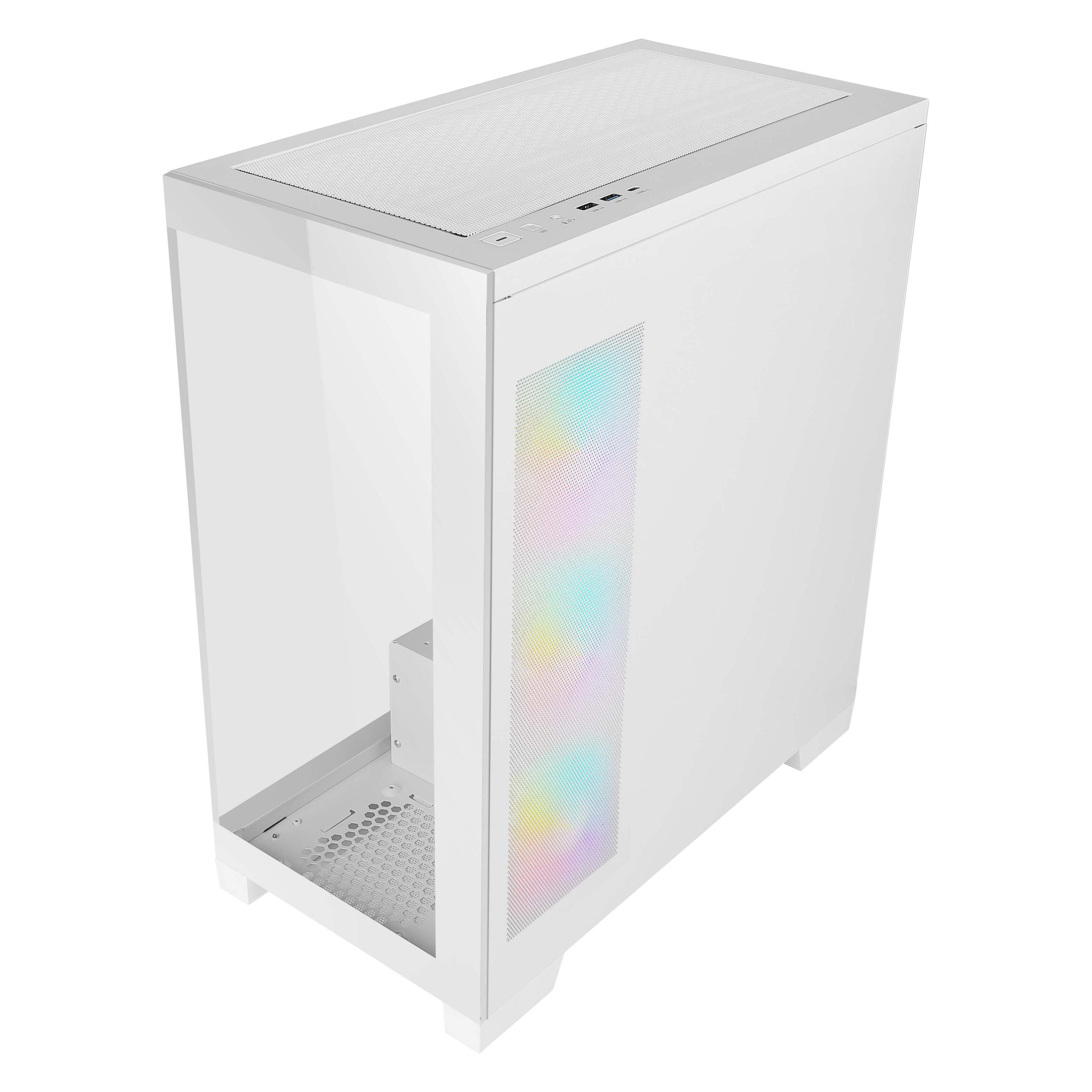 Azza Cove 570W Miditower white 4xARGB LA fter retail (CSAZ-570W) (ATX, ITX, Micro-ITX) (CSAZ-570W)