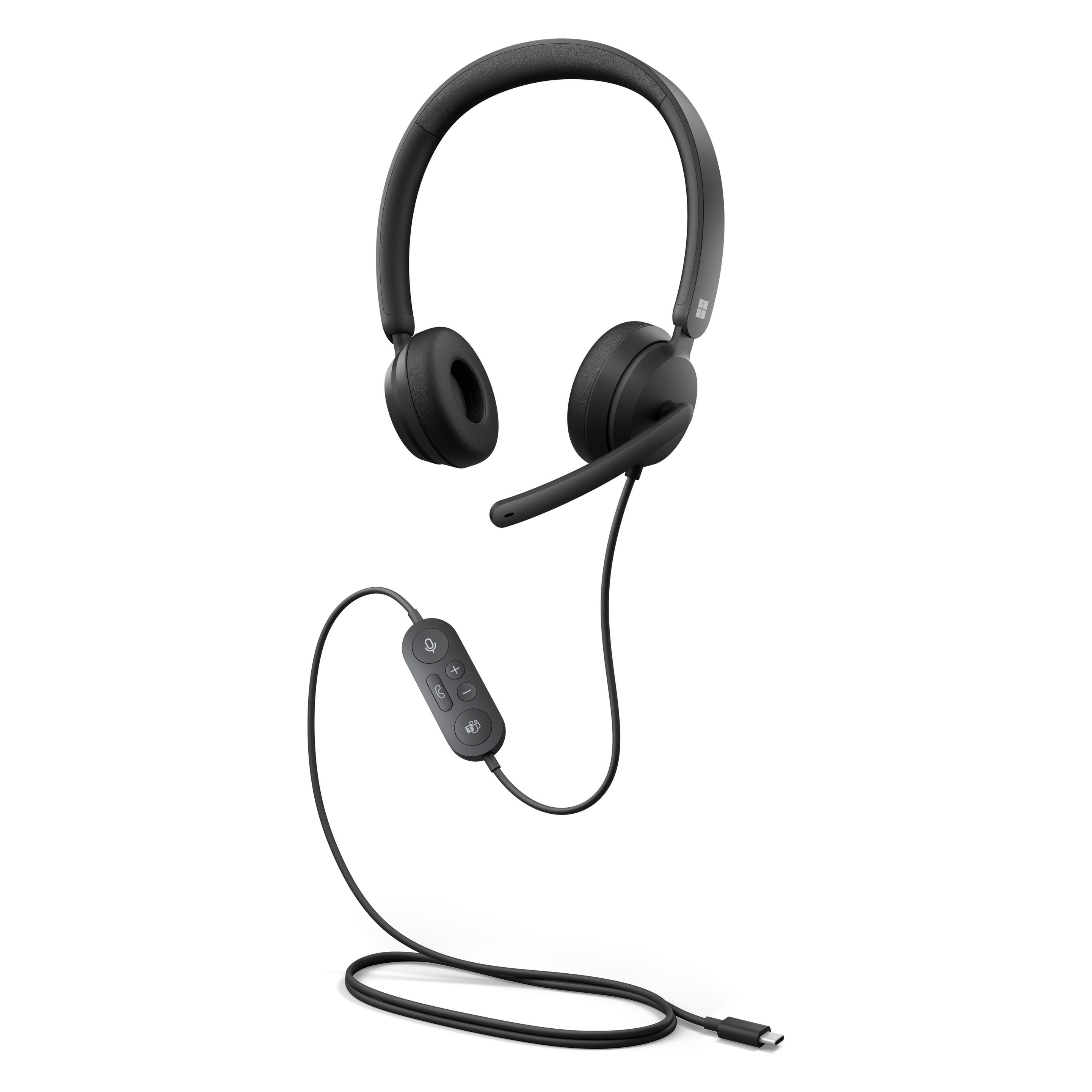 Microsoft MS Modern USB-C Headset Black IT/PL/PT/ES Commercial (Kabelgebunden, USB-C) (I6P-00006)