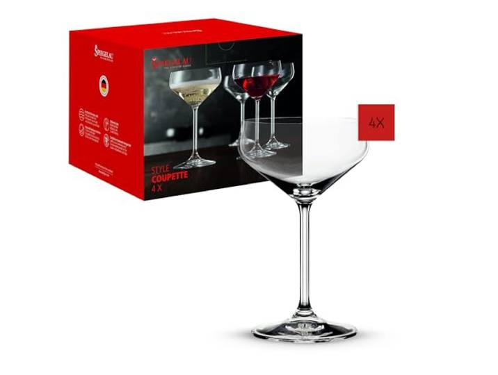Spiegelau Lot de 4 coupes à cocktail en cristal - 290 ml - Style : 4670188