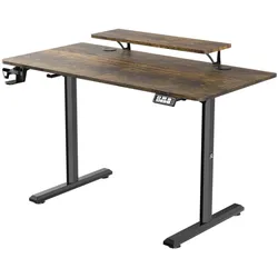 Ultradesk Highlander, Gaming Tisch, Braun