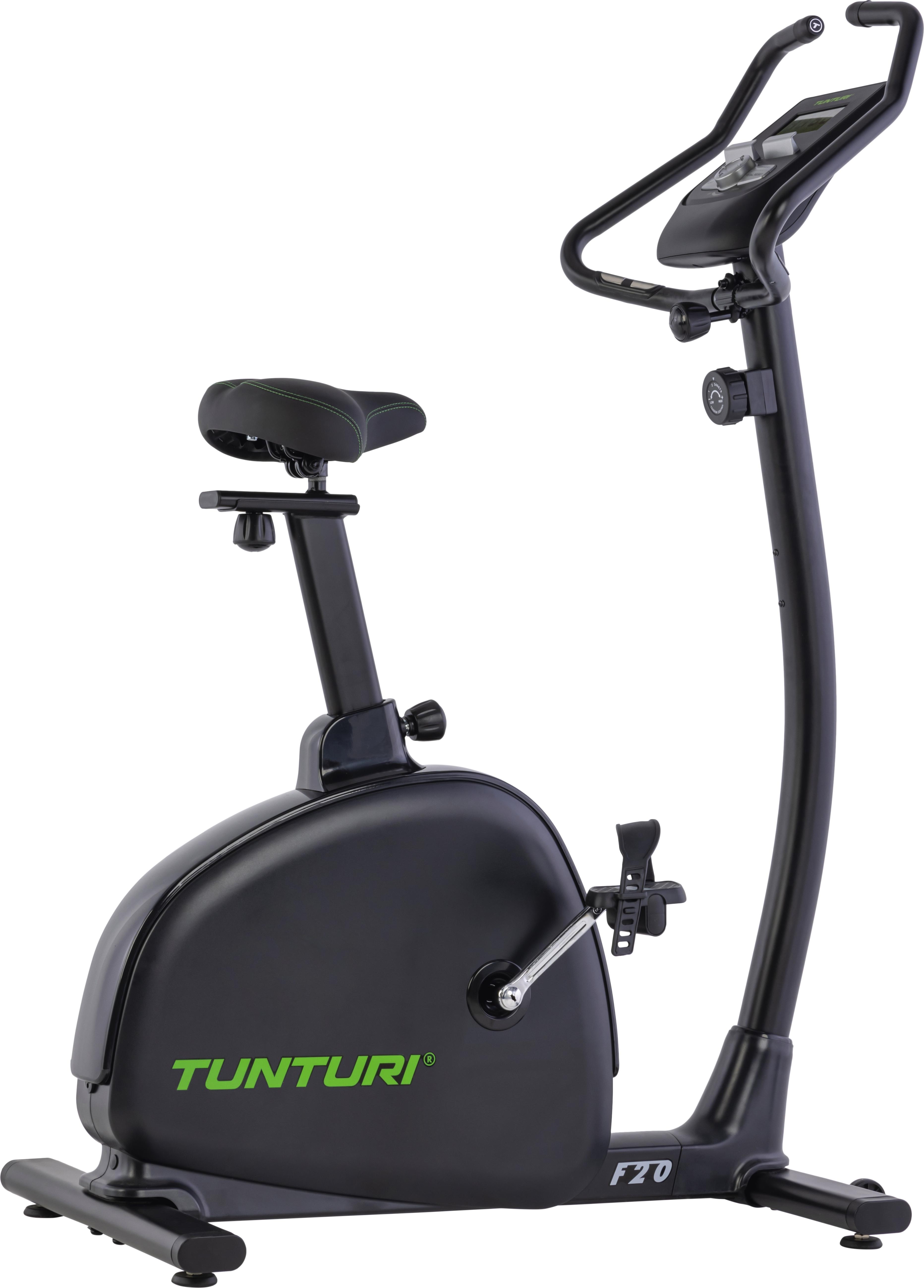 Tunturi Signature F20 Heimtrainer - Fitness fahrrad mit tiefem Einstieg - 150 kg Benutzergewicht - 8 Widerstandsstufen - Mit LCD-Display und Transportrollen