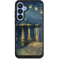 Nivocase Handyhülle für Samsung Galaxy A55 5G Hülle NIVOpure Case Schwarz Kunst Malerei (Samsung Galaxy A55), Smartphone Hülle, Schwarz