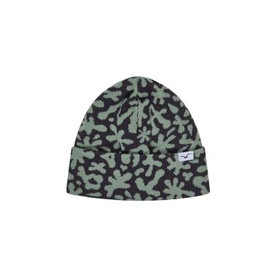 Beanie CLEPTOMANICX "Oh", Herren, dunkelblau, 50% Wolle, 50% Polyacryl, mehrfarbig, Mützen Beanie, mit zweifarbigem Allover-Muster