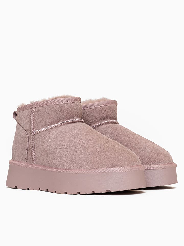 Gooce Leder-Winterboots "Mindy" in Rosa - 39