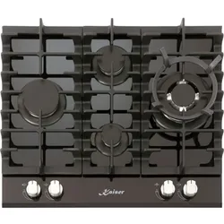 Kaiser KCG 6394 Turbo Romb Luxus Gaskochfeld 60cm 4 Brenner inkl. WOK-Brenner 3,8 KW