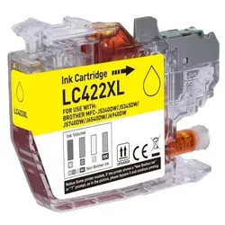 Kompatible Druckerpatrone Brother LC-422 XL-Y Yellow, Gelb, LC422XLY