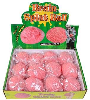 Perfect Picks Market Mini Brain Squishy Squeeze Ball Fun Stress Relief Toy For Teens And Adults, Perfect For Party Favors & Gifts 12pcs