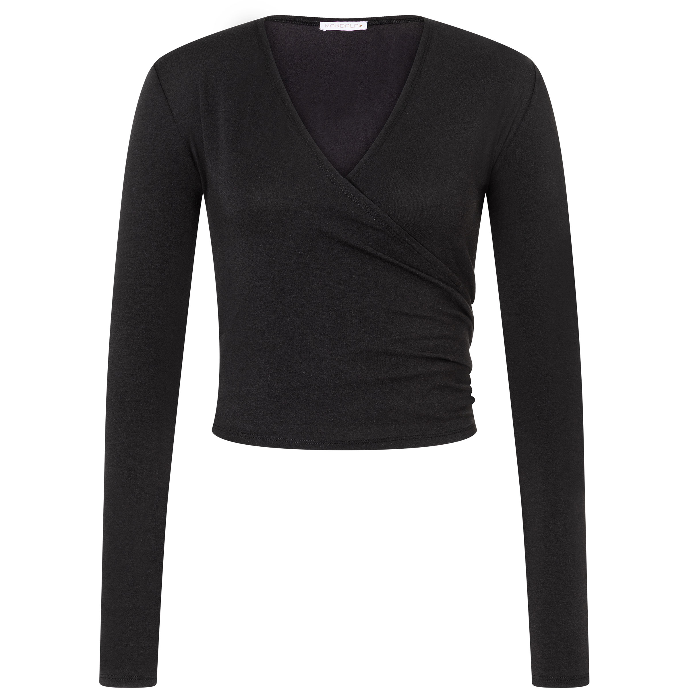 Mandala Wrap Damen Longsleeves schwarz Größe L Lifestyle | Yoga Hautfreundlich