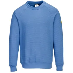 ESD Antistatik Sweatshirt "AS24" - M - hellblau