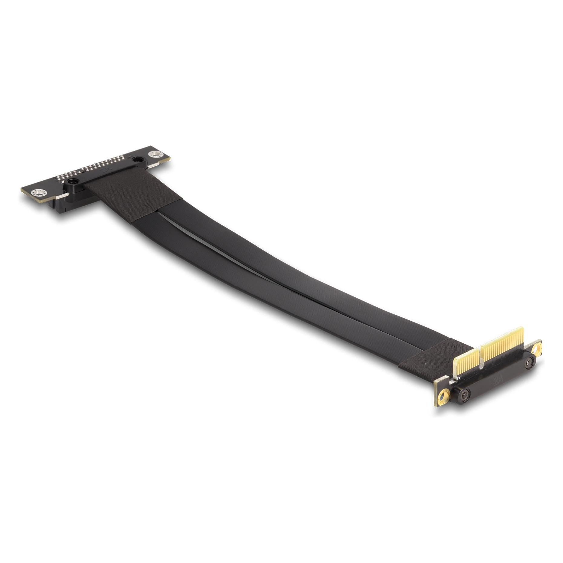 Delock Riser Karte PCI Express x4 Stecker 90° gewinkelt zu x (88045)