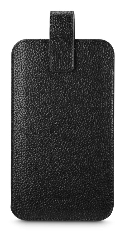 Hama 137096 Handytasche Universal Kunstleder Ziehtasche für Universal (Schwarz) 00137096