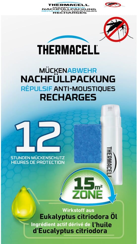 Thermacell Mückenabwehr Nachfüllpackung 12 Stunden 1 Stück mit natürlichem Wirkstoff
