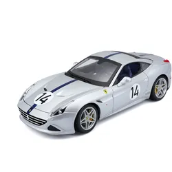 Bburago 18-76103 - Modellauto - Ferrari California T The Hot Rod (silber, Maßstab 1:18)
