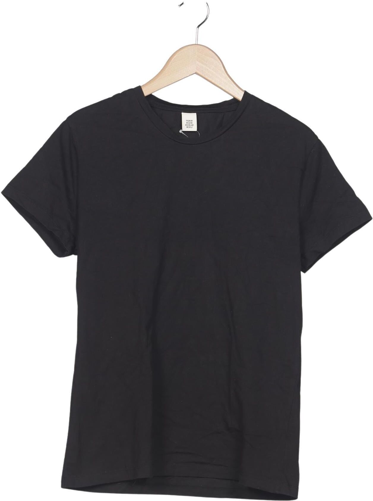 Kauf dich glucklich Damen T-Shirt, Schwarz, Gr. M, Baumwolle - Second Hand