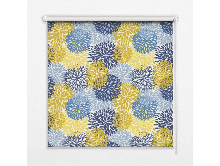 INNENROLLO - Fensterrollo - Rollo - 60x40 cm - Bemalte Pflanzen