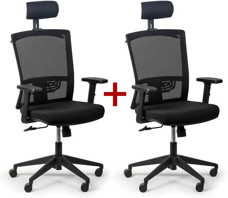 B2B Partner Bürostuhl FELIX, 1+1 GRATIS, schwarz