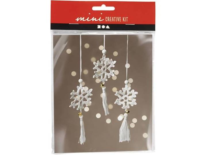 Creativ Company haakset sneeuwvlokken kerstdecoratie DIY pakket