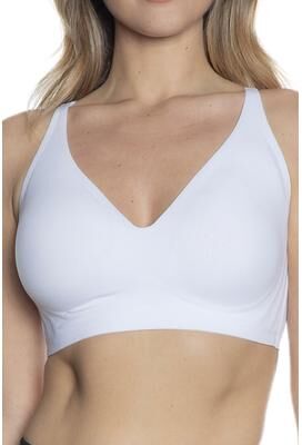 Plus Size Women's Gel Bra With Adjustable Straps by Rhonda Shear in White (Size 2X)