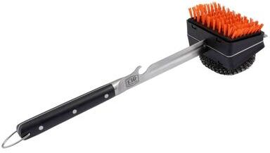 Oklahoma Joe's Blacksmith Grill Brush with Scraper 3.75 in. H X 4.75 in. L X 3.75 in. W 1 pk