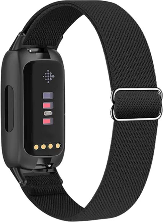 INF Atmungsaktives Nylonarmband für Fitbit Inspire 3 Schwarz
