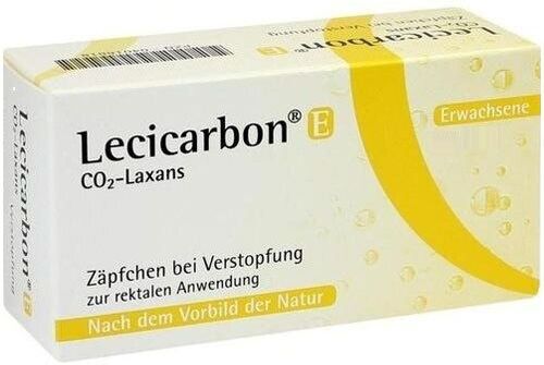 Lecicarbon E CO2 Laxans Erwachsenensuppositorien 100 St Erwachsenen-Suppositorien