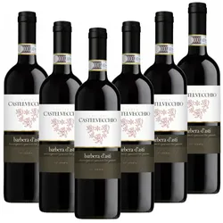 Cantine Manfredi Barbera Asti DOCG Barrique Castelvecchio Italien  trocken - 6er Karton