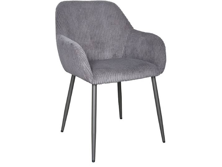 Stuhl LINCOLN Samt grau