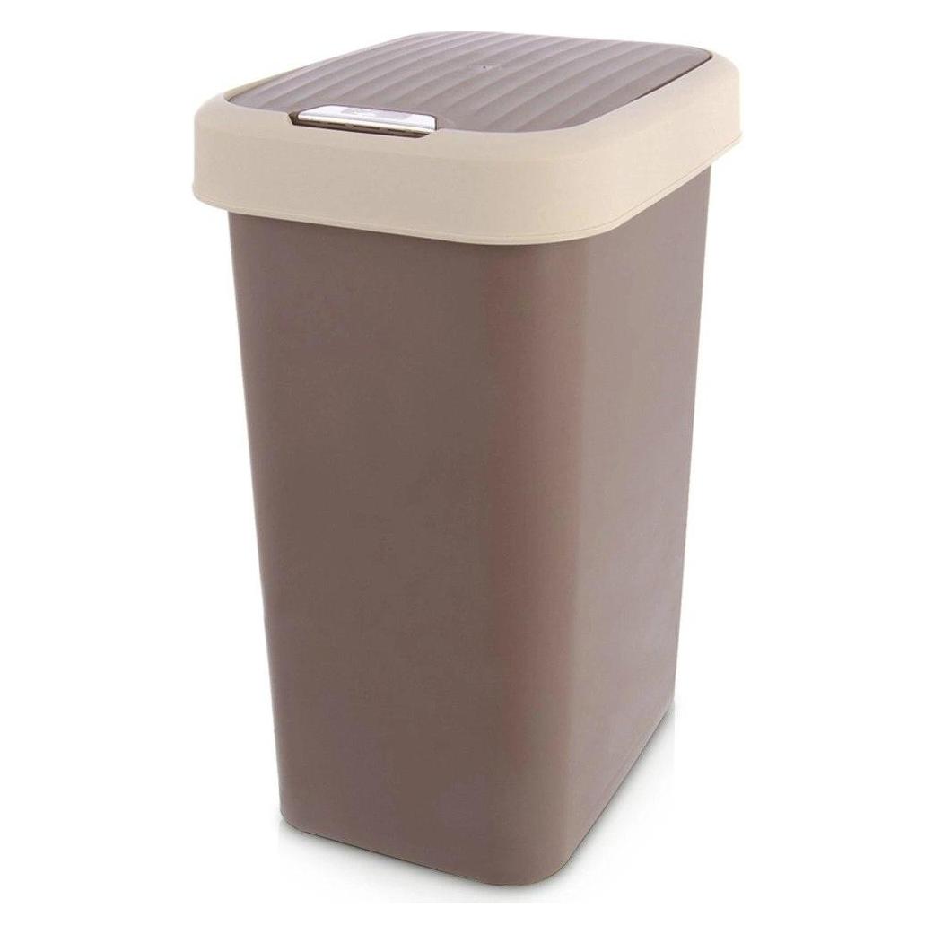Kerbl Brauner Plastikmülleimer, 25 l (25 l) (65526808)