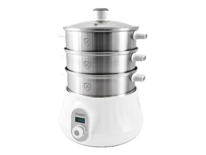 KitchenCook MULTI STEAM 9 - Cuiseur vapeur électrique en acier inoxydable