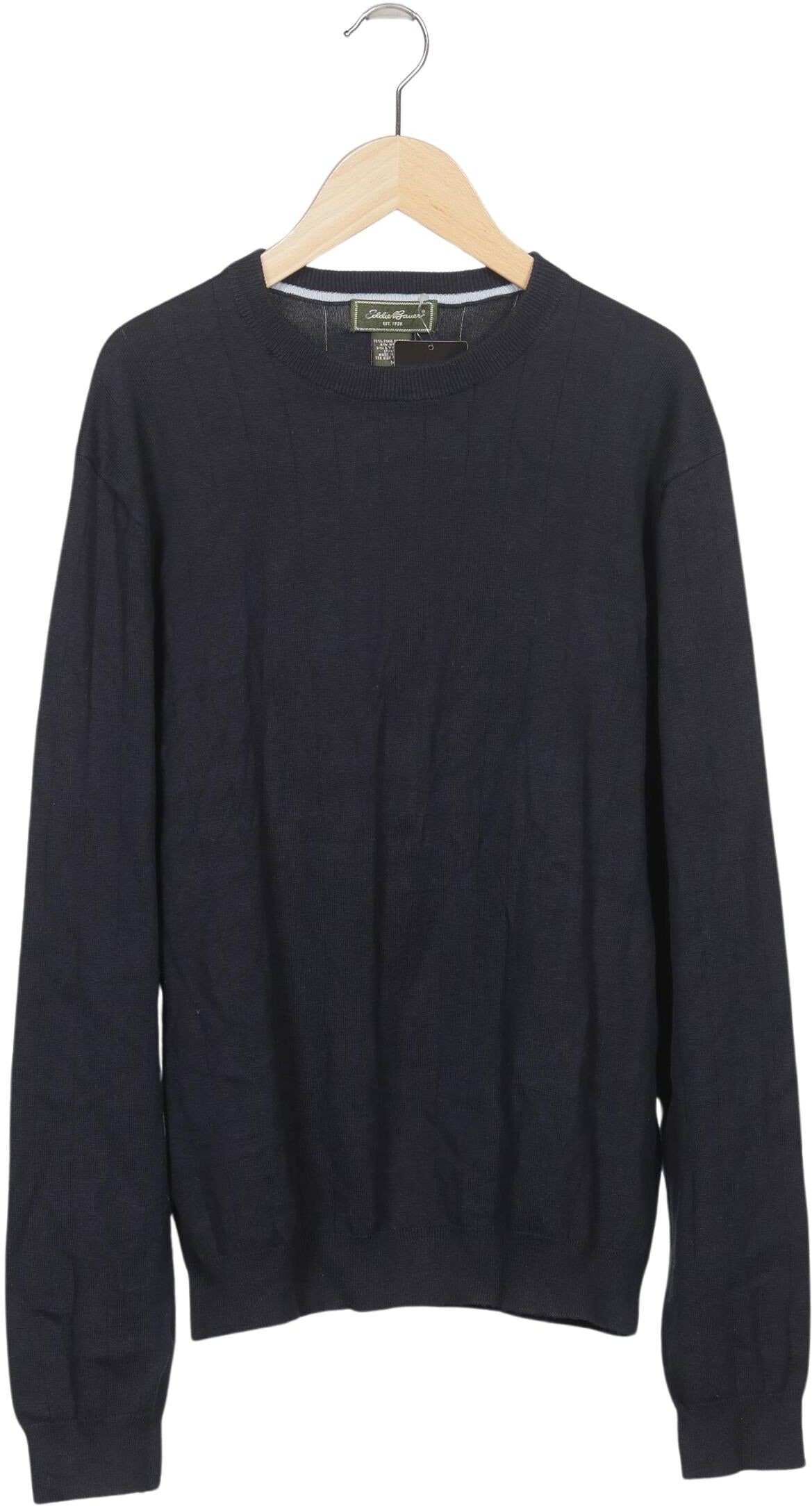 Eddie Bauer Herren Pullover, Marineblau, Gr. M, Synthetik / Elasthan / Baumwolle - Second Hand