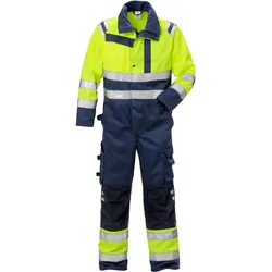 Warnschutz Overall "8026 PLU" - S - gelb/marine